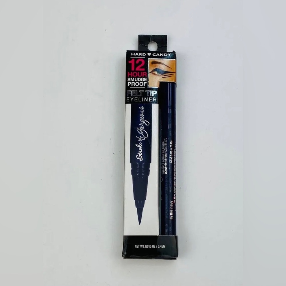 New Hard Candy Felt Tip Eyeliner “Little Black Dress” 12 Hour Smudge Proof - Picture 15 of 16